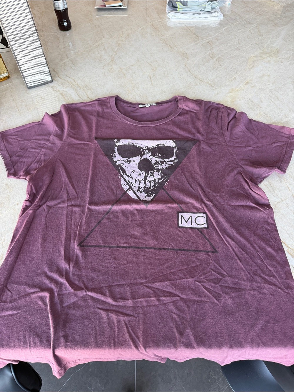 Junk Food Clothing Purple Skull Triangle Short-Sleeve Tee